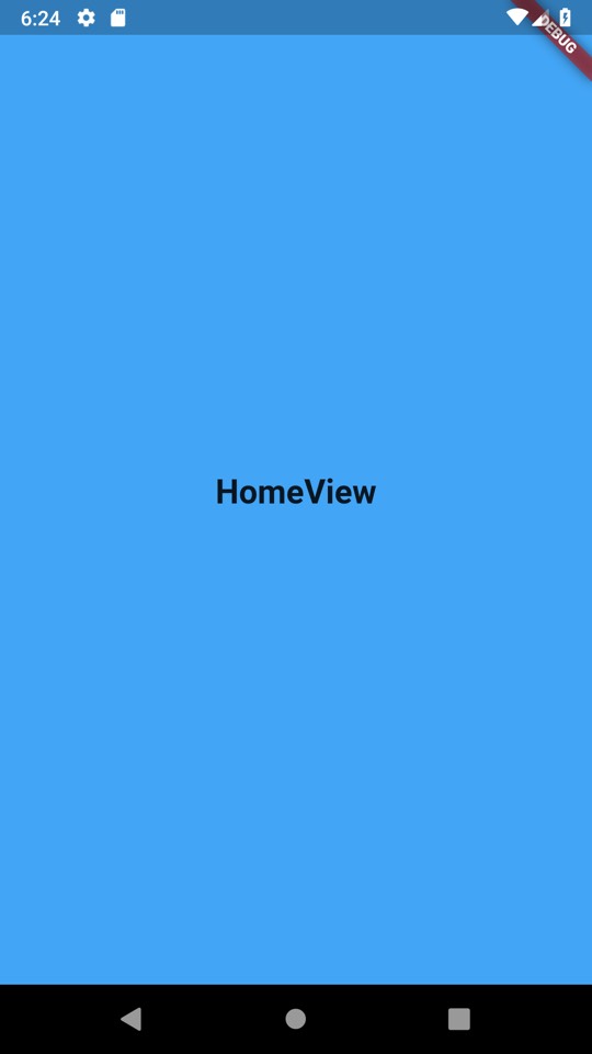 Home view after loginc restart