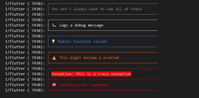 Pretty logging adjustments