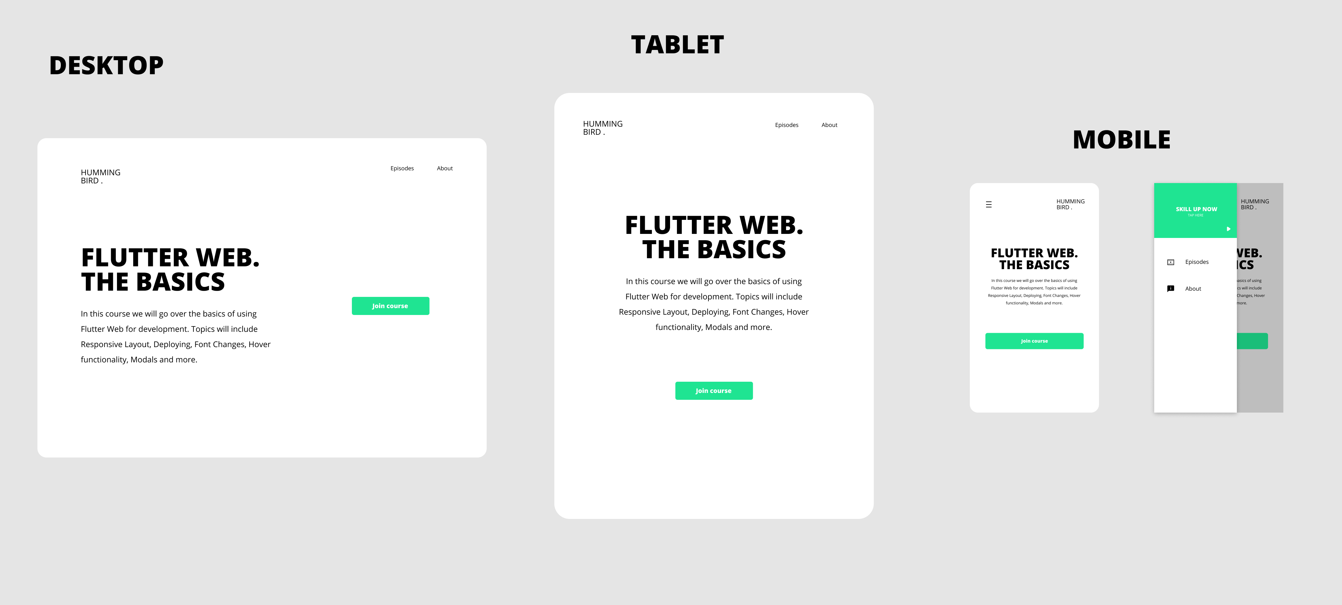 Responsive UI examples